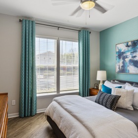 Large windows in bedrooms at The Savoy at Southwood Large windows in bedrooms at The Savoy at Southwood